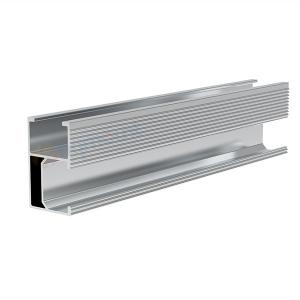 Profil rel solar aluminium anodized perak