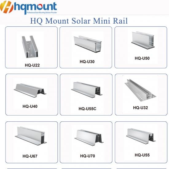 rel solar mini, rel solar aluminium, rel solar profil U, rel mini keluli ZAM, rak solar yang kos efektif