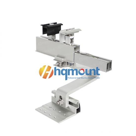 Rapid mid clamp on 40x40 rail,Complete system on tile roof
