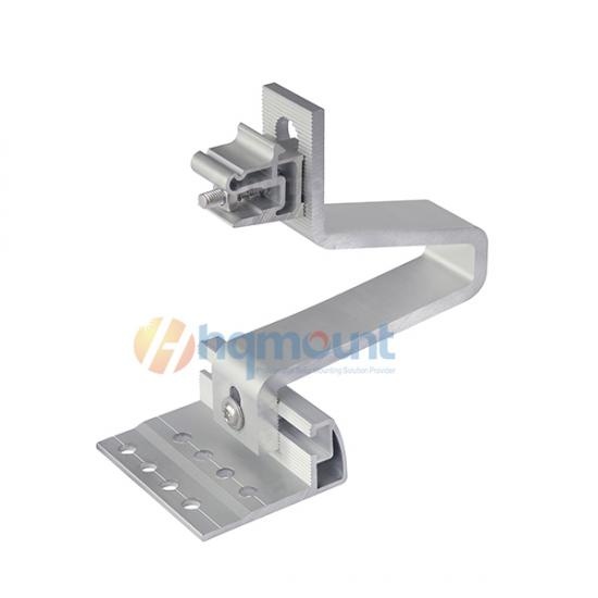 Rapid mid clamp on 40x40 rail,Complete system on tile roof