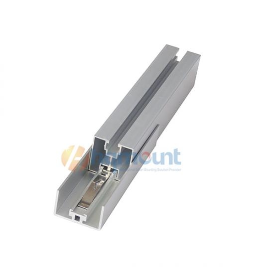 Rapid mid clamp on 40x40 rail,Complete system on tile roof