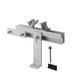 Aluminium tugas berat solar L kaki ketinggian 155mm untuk bumbung logam