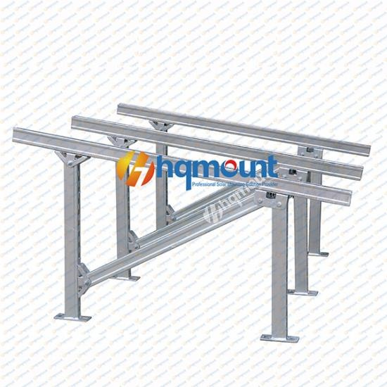 solar ground mount system with U profile steel