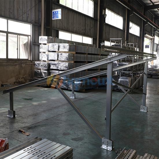 solar ground mount system with U profile steel