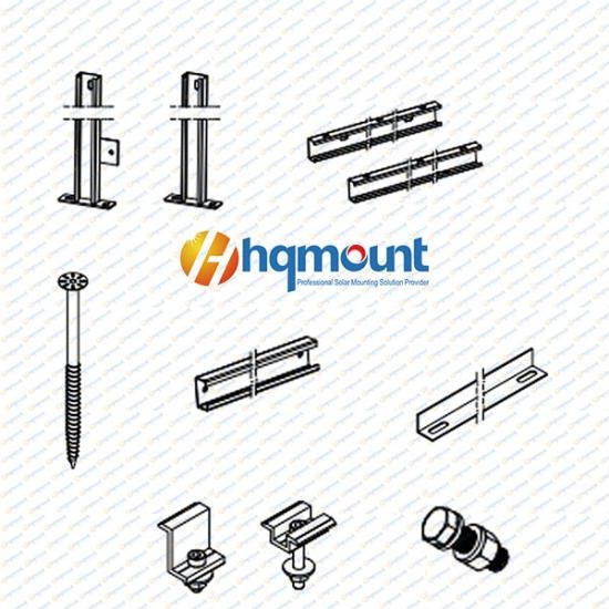 solar ground mount system with U profile steel
