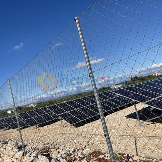 solar power plant fence