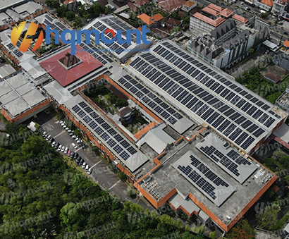Projek Atas Bumbung Dek Logam Suria - 1.5MW terbesar di Pulau Bali