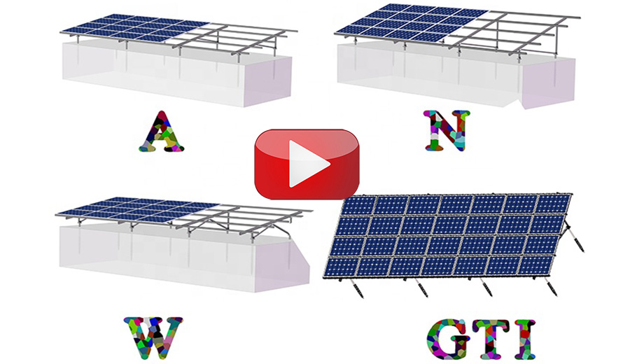 hqmount GT1 aluminium tanah pra-pasang sistem rak solar
        