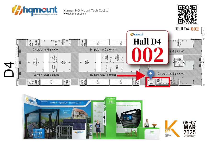 HQ Mount untuk mempamerkan penyelesaian pemasangan solar di Tenaga Utama 2025 (Booth D4.002)