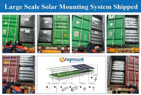 HQ Mount Menghantar 19 Bekas Pendakap Pemasangan Sauh Skru Tanah Panel Suria