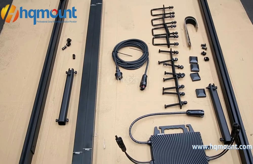 Pemasangan sistem balkoni solar