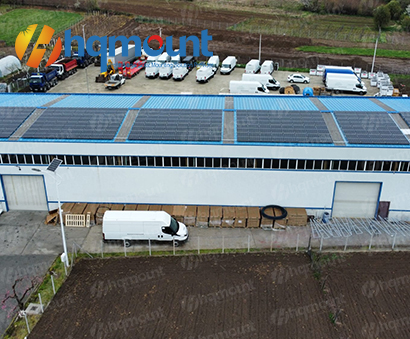  1MW jahitan berdiri Klip  Lok  406 projek pemasangan panel solar atas bumbung logam