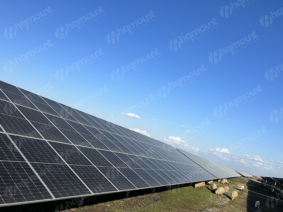 Projek pemasangan tanah pv ladang solar 25MW
