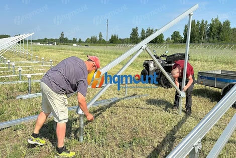 Pendakap loji janakuasa solar aluminium sistem HQ Mount GT1