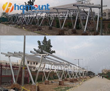 300KW struktur aluminium carport solar
        