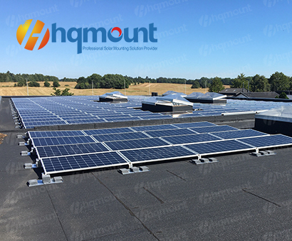  100KW  Balated projek bumbung untuk bumbung konkrit rata